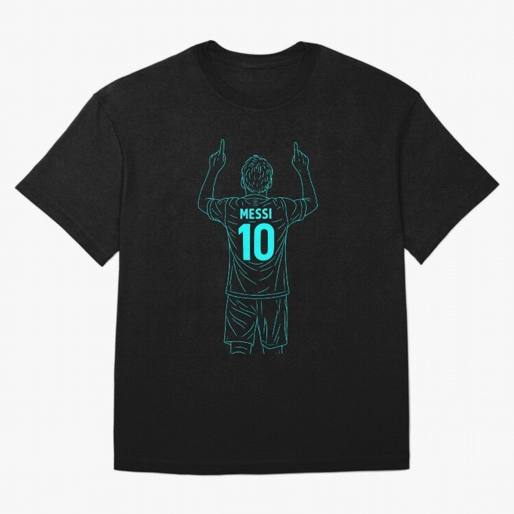 Messi Iconic Celebration Oversized T-Shirt Represent Fans Who Live for FIFA World Cup 2026 Celebrating Haaland, France Energy, Stadium Memories, Football Loyalty, International Chants and Championship Tradition; Great for Watch Parties, Sports