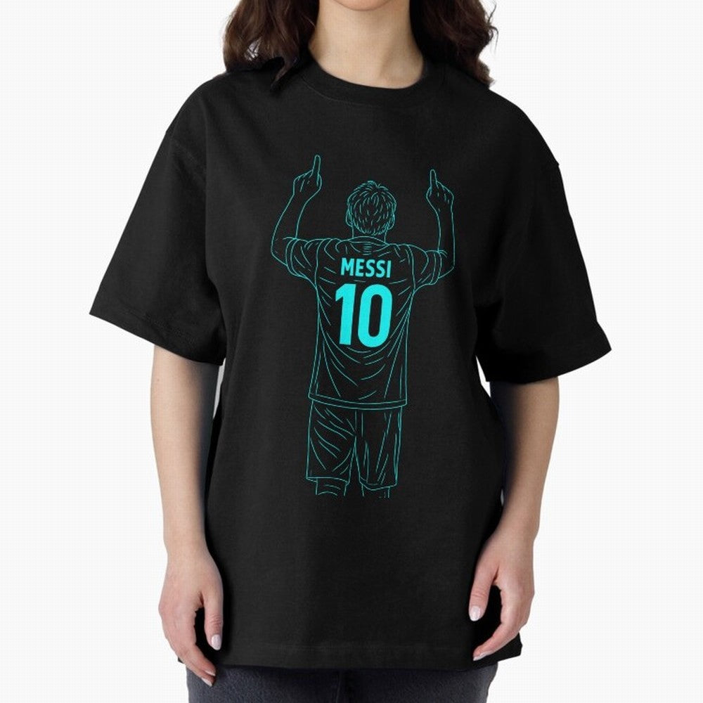Messi Iconic Celebration Oversized T-Shirt Represent Fans Who Live for FIFA World Cup 2026 Celebrating Haaland, France Energy, Stadium Memories, Football Loyalty, International Chants and Championship Tradition; Great for Watch Parties, Sports