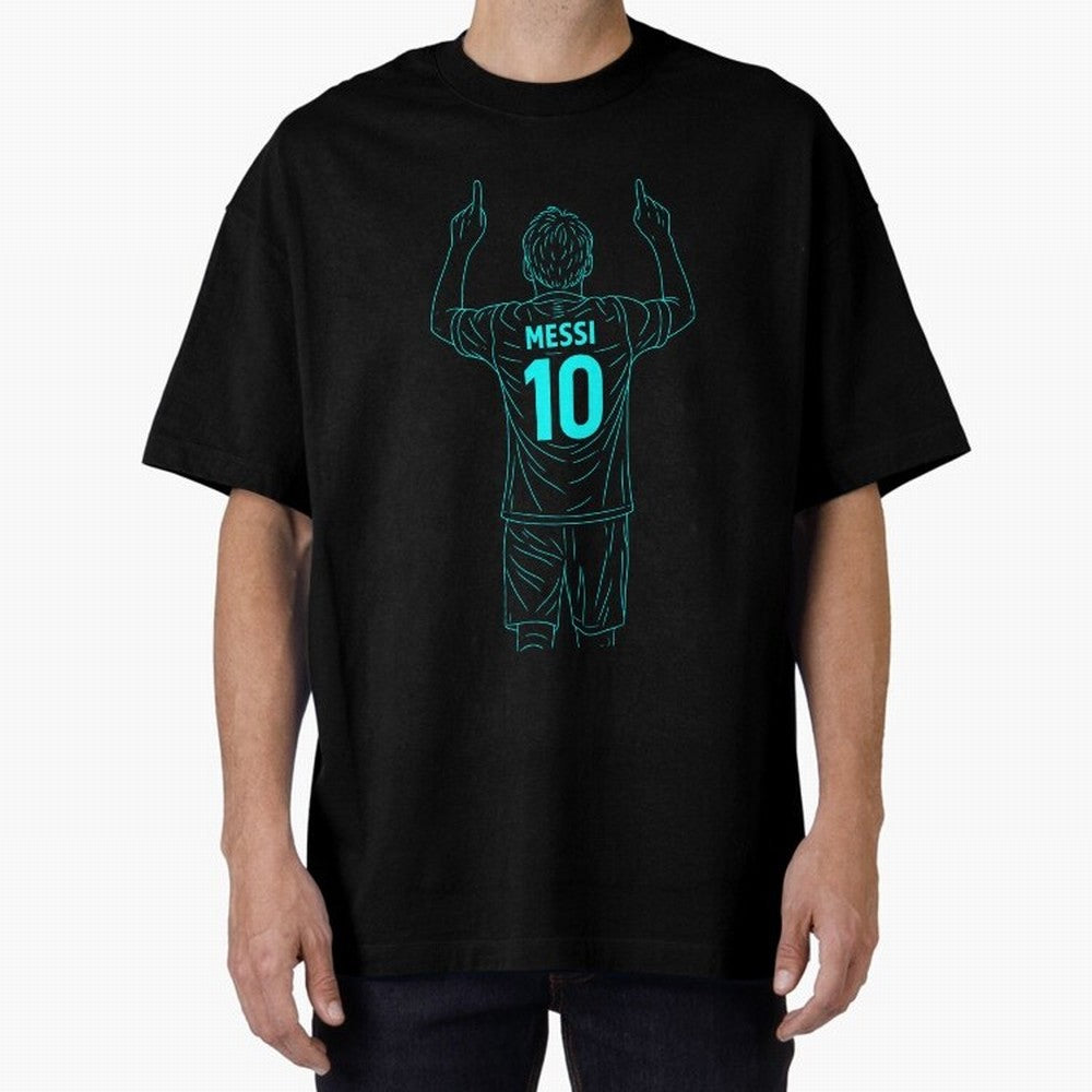 Messi Iconic Celebration Oversized T-Shirt Represent Fans Who Live for FIFA World Cup 2026 Celebrating Haaland, France Energy, Stadium Memories, Football Loyalty, International Chants and Championship Tradition; Great for Watch Parties, Sports
