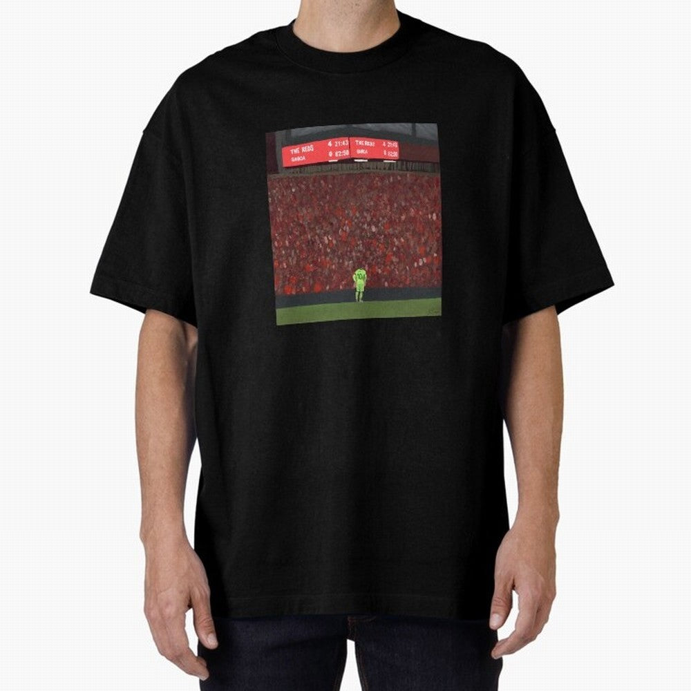 Liverpool 4-0 Barcelona painting Classic T-Shirt Back Your Heroes with FIFA World Cup 2026 Group Stage for Fans of Messi and Cristiano Ronaldo and England and Germany, Bringing Vintage Soccer Flavor, Modern Football Stars, National Flags and Final