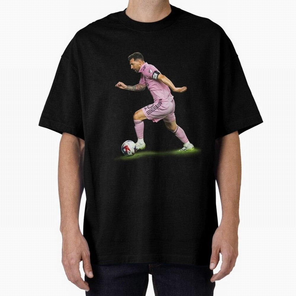 Messi Inter Miami Soccer Art ¨C Football Legend in Pink Jersey Classic T-Shirt Follow Every Goal of Global Football Passion for FIFA World Cup 2026 Group Stage, Made for Cristiano Ronaldo, Haaland and CR7, Spain and Netherlands, Champion Mindset,