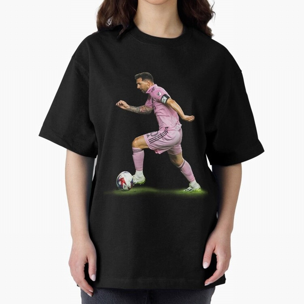 Messi Inter Miami Soccer Art ¨C Football Legend in Pink Jersey Classic T-Shirt Follow Every Goal of Global Football Passion for FIFA World Cup 2026 Group Stage, Made for Cristiano Ronaldo, Haaland and CR7, Spain and Netherlands, Champion Mindset,
