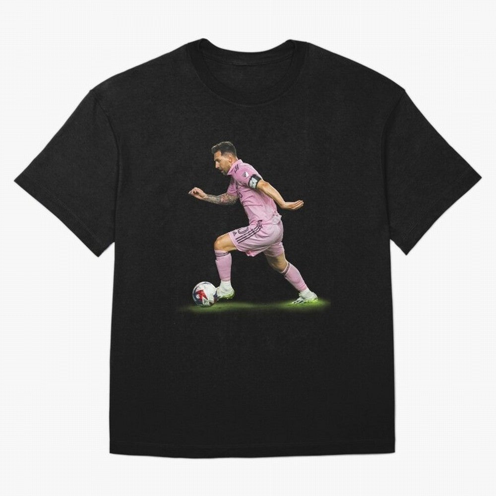 Messi Inter Miami Soccer Art ¨C Football Legend in Pink Jersey Classic T-Shirt Follow Every Goal of Global Football Passion for FIFA World Cup 2026 Group Stage, Made for Cristiano Ronaldo, Haaland and CR7, Spain and Netherlands, Champion Mindset,