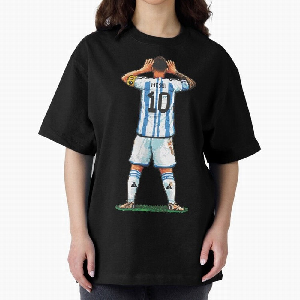 Pixelated Messi Topo Gigio Classic T-Shirt Celebrate Fan Culture around Match Day Hype around FIFA World Cup 2026 Group Stage, Cristiano Ronaldo, France, Stadium Memories, Football Loyalty, International Chants and Championship Tradition; Ideal for
