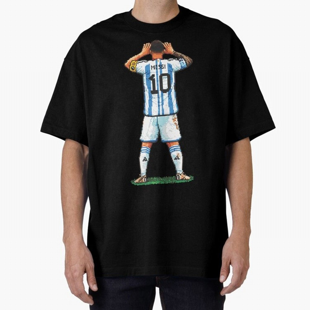 Pixelated Messi Topo Gigio Classic T-Shirt Celebrate Fan Culture around Match Day Hype around FIFA World Cup 2026 Group Stage, Cristiano Ronaldo, France, Stadium Memories, Football Loyalty, International Chants and Championship Tradition; Ideal for