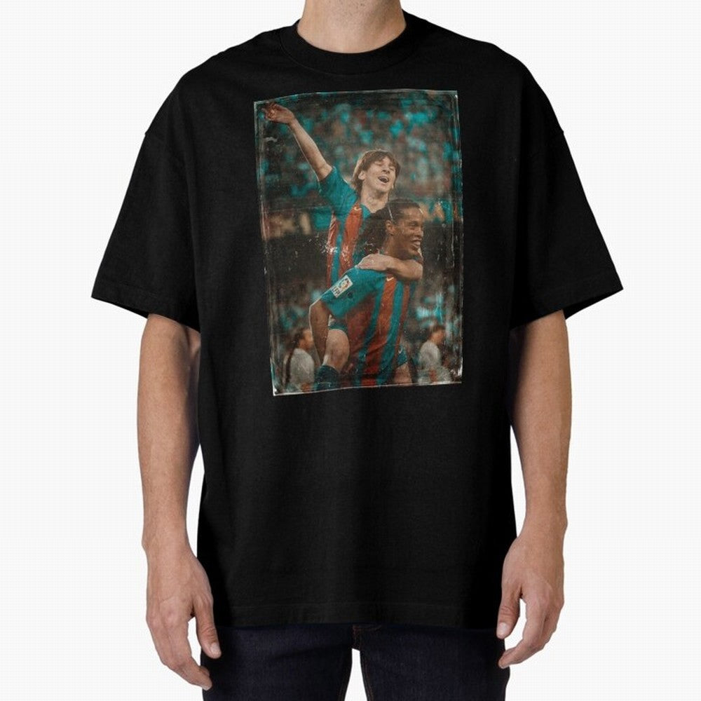 Messi and Ronaldinho Celebration Classic T-Shirt Bring FIFA World Cup 2026 Spirit, Featuring Spain and Netherlands, Cristiano Ronaldo, Goal Celebration Energy, Supporter Heritage, Football Icons and Worldwide Tournament Joy; Great for Supporters