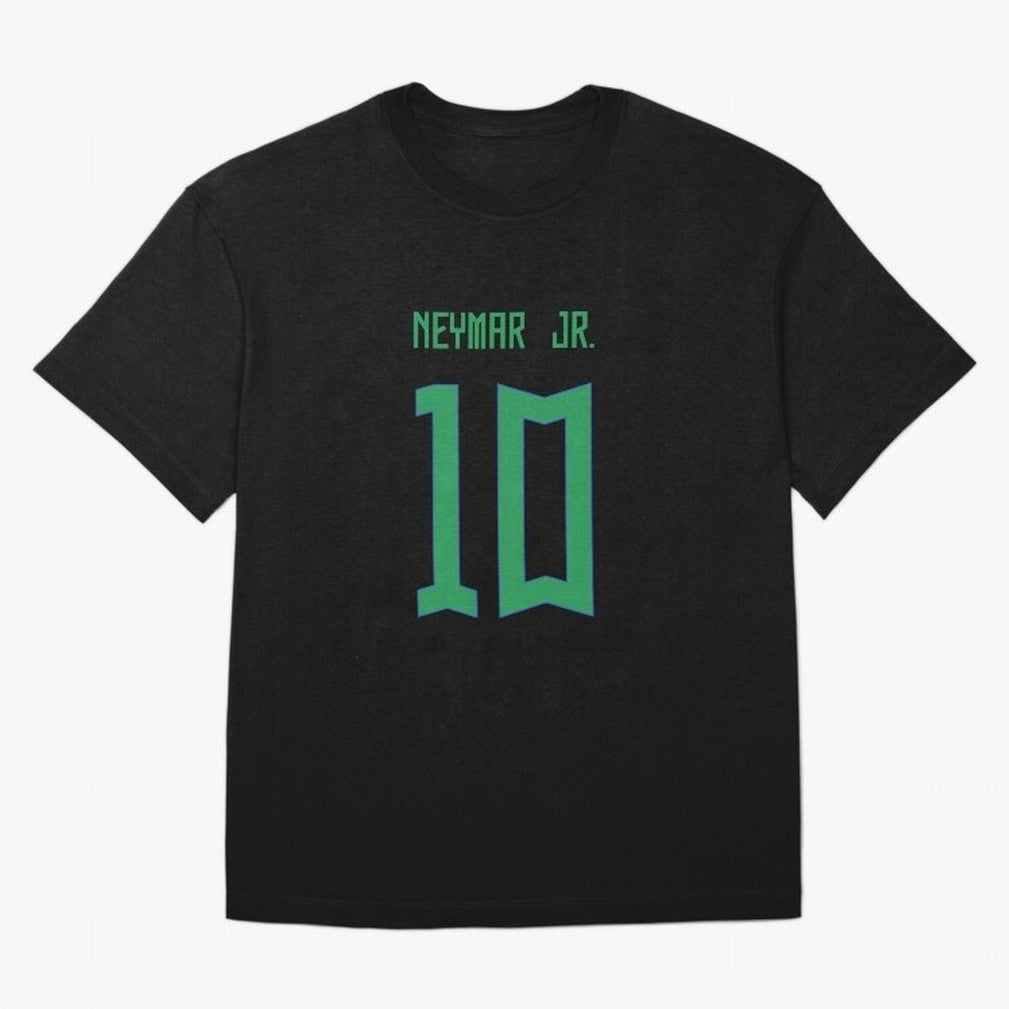 Neymar Jr Brazil Home Jersey 2023 Classic T-Shirt Bring Bold Fan Energy to Global Football Passion for FIFA World Cup 2026 Group Stage, Inspired by Messi, Neymar and Mbappe, Argentina and Brazil, Sports Nostalgia, International Competition, Famous