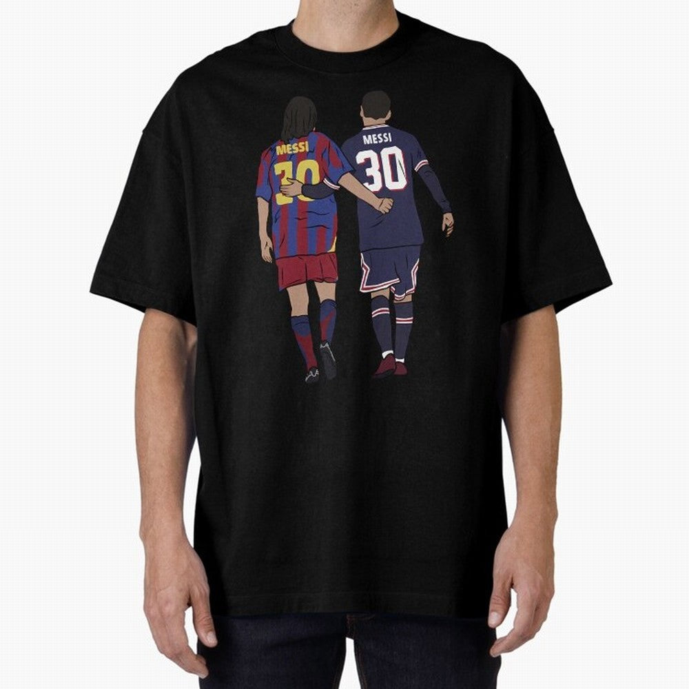 Young Messi and Old Messi Essential T-Shirt Show Up for the Glory of FIFA World Cup 2026 Group Stage Spirit, Highlighting England, France and Netherlands, Cristiano Ronaldo, Haaland and CR7, Supporter Pride, Iconic Celebrations, Legendary Names and