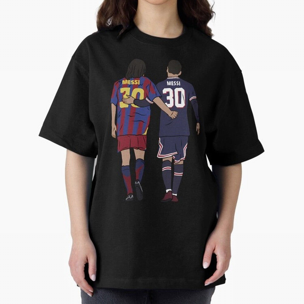 Young Messi and Old Messi Essential T-Shirt Show Up for the Glory of FIFA World Cup 2026 Group Stage Spirit, Highlighting England, France and Netherlands, Cristiano Ronaldo, Haaland and CR7, Supporter Pride, Iconic Celebrations, Legendary Names and