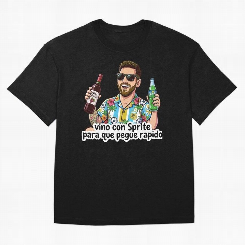 Messi came with a sprite so he could hit fast. Classic T-Shirt Show Passion for the Stars of Global Football Passion for FIFA World Cup 2026 Group Stage, Capturing CR7, Argentina and Brazil, Goal Celebration Energy, Supporter Heritage, Football