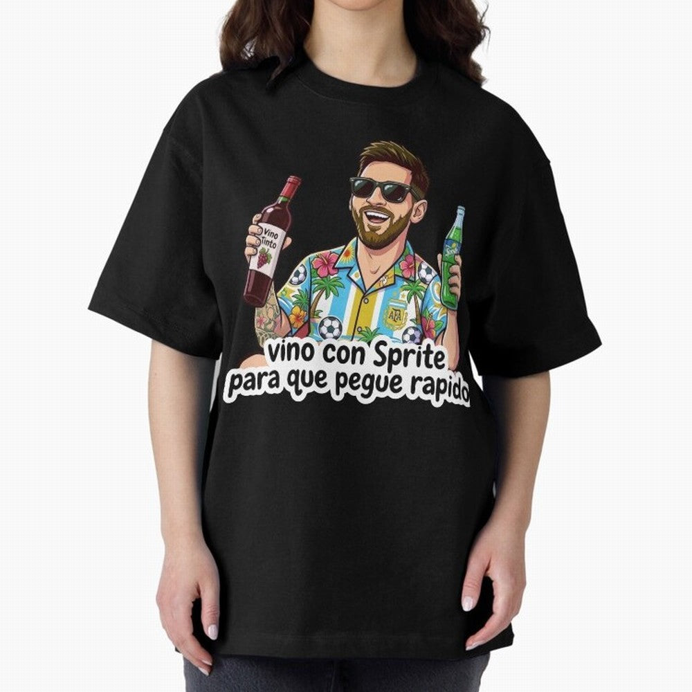 Messi came with a sprite so he could hit fast. Classic T-Shirt Show Passion for the Stars of Global Football Passion for FIFA World Cup 2026 Group Stage, Capturing CR7, Argentina and Brazil, Goal Celebration Energy, Supporter Heritage, Football