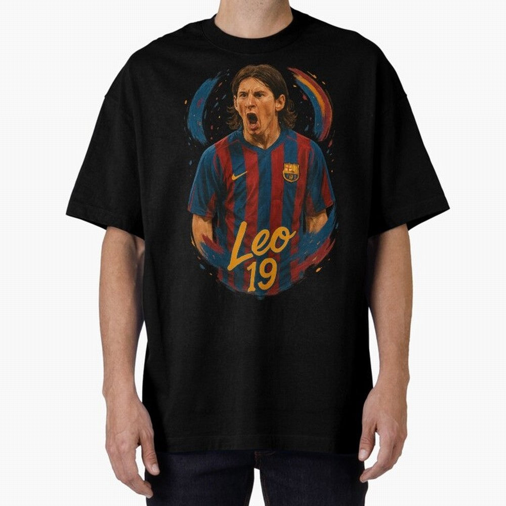Young Messi Barcelona Art ¨C Rising Legend in Number 19 Tribute	 Classic T-Shirt Step into Global Football Passion for FIFA World Cup 2026 Group Stage, Built around Mbappe and Neymar, Argentina and Brazil, Goal Celebration Energy, Supporter