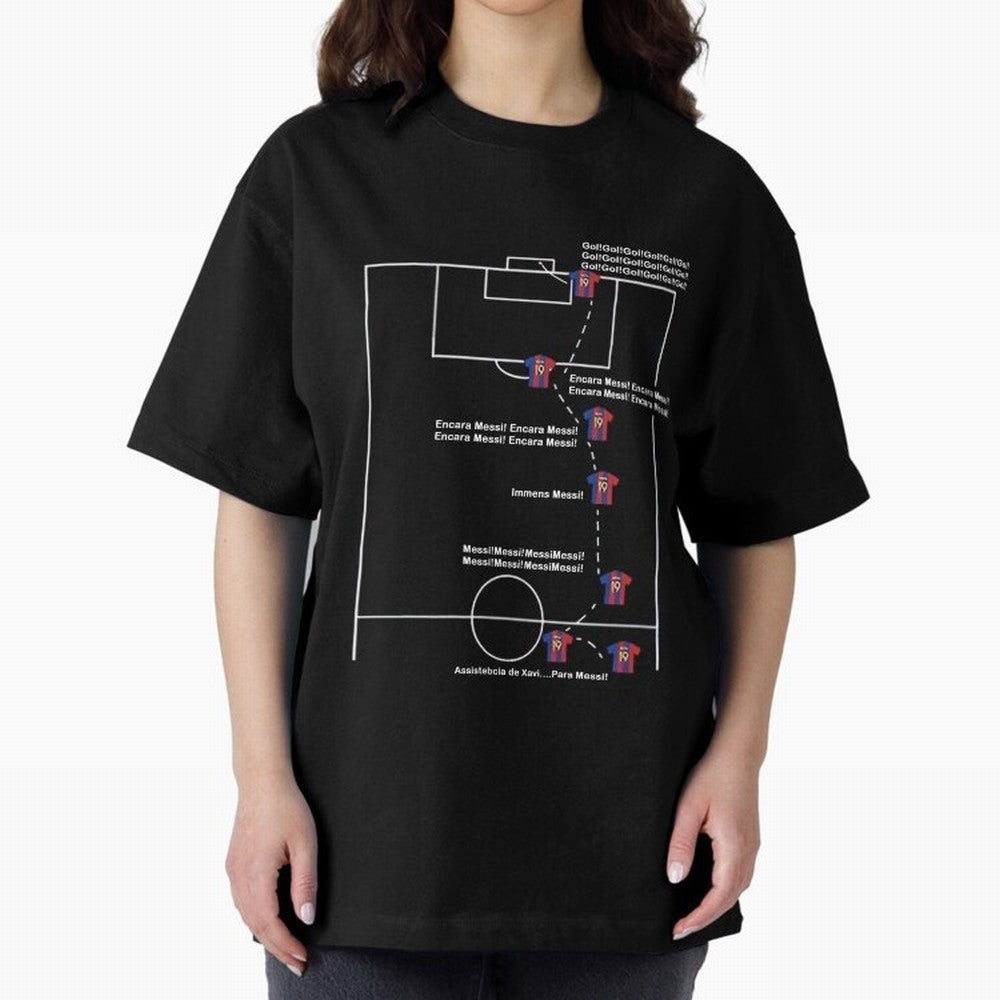 Encara messi gol gol gol Oversized T-Shirt Bring International Match Energy to FIFA World Cup 2026 Filled with Cristiano Ronaldo, Haaland and CR7, Argentina Energy, Championship Spirit, Famous Goals, Roaring Crowds and International Football Unity;