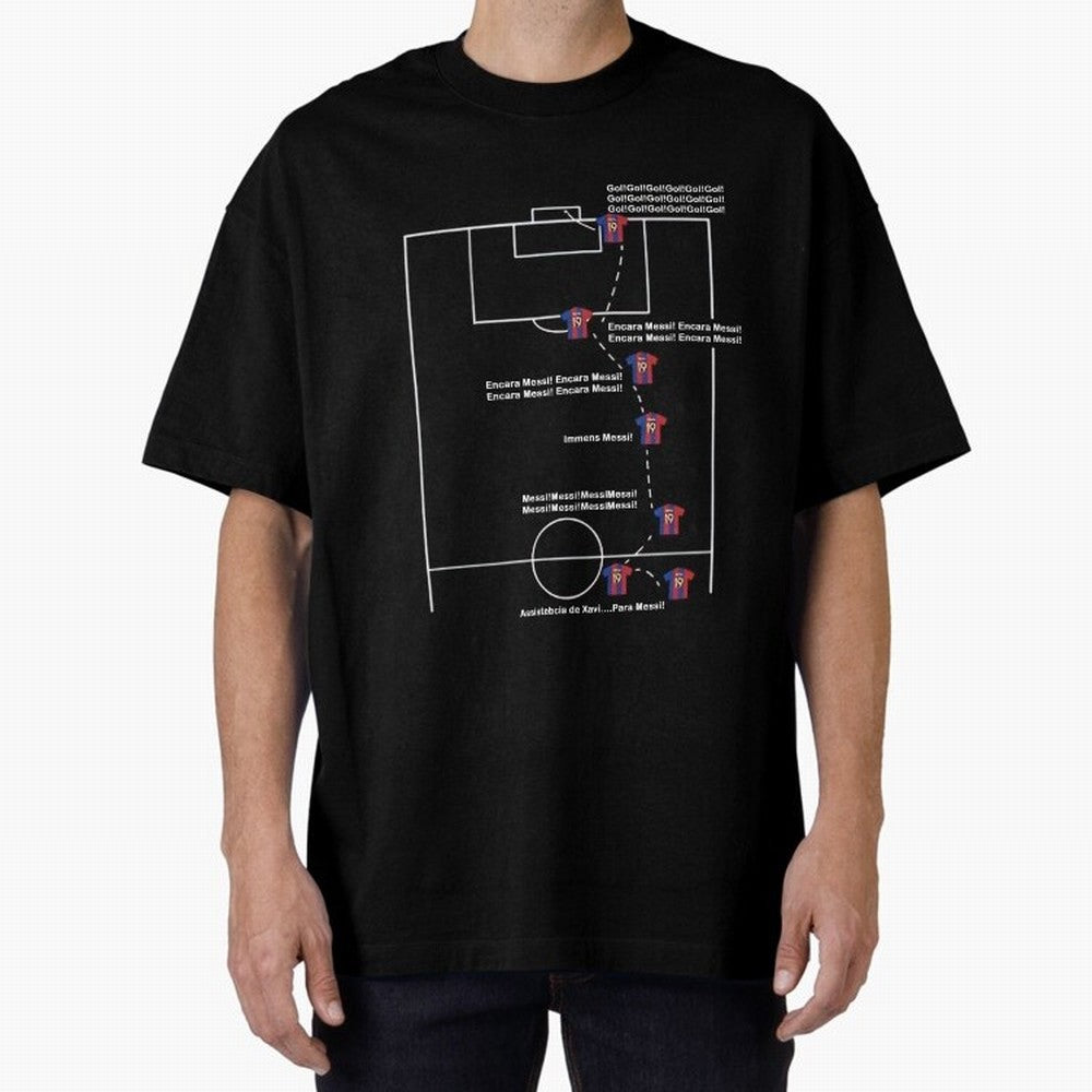Encara messi gol gol gol Oversized T-Shirt Bring International Match Energy to FIFA World Cup 2026 Filled with Cristiano Ronaldo, Haaland and CR7, Argentina Energy, Championship Spirit, Famous Goals, Roaring Crowds and International Football Unity;