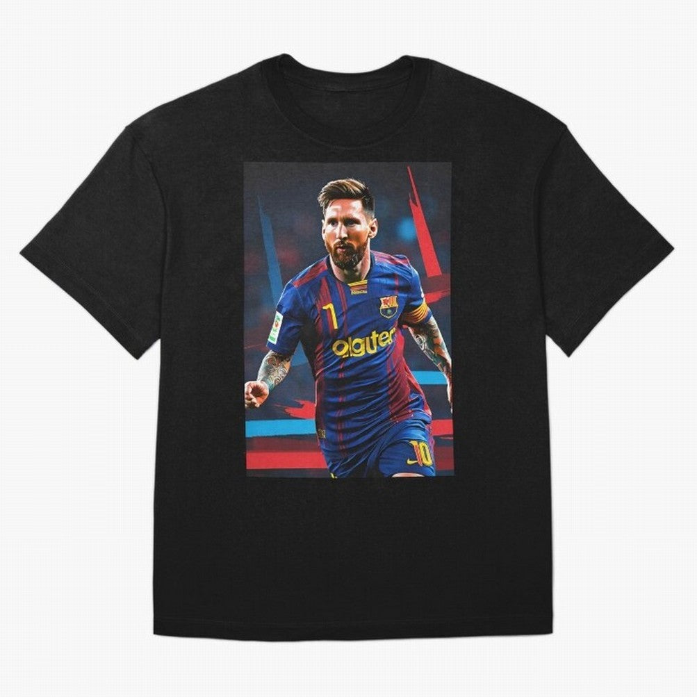 Messi.fcb Oversized T-Shirt Make Every Kick Count in Global Football Passion for FIFA World Cup 2026 Group Stage, Made for Messi and Cristiano Ronaldo, England, France and Netherlands, Fan Favorite Moments, National Team Passion, Big Match Drama
