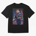 Messi.fcb Oversized T-Shirt Make Every Kick Count in Global Football Passion for FIFA World Cup 2026 Group Stage, Made for Messi and Cristiano Ronaldo, England, France and Netherlands, Fan Favorite Moments, National Team Passion, Big Match Drama