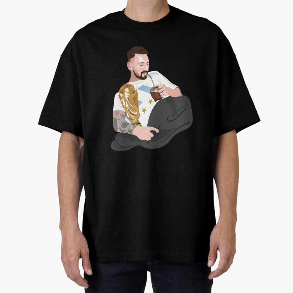Messi with the World Cup and drinking mate Classic T-Shirt Enjoy the Biggest Football Party of FIFA World Cup 2026 Group Stage for Fans of Messi, Neymar and Mbappe and Spain and Netherlands, Bringing Classic Soccer Heritage, Championship Pressure,