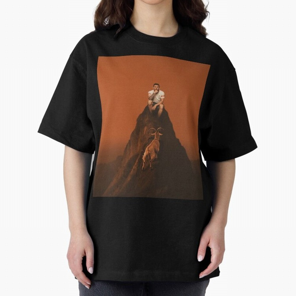 Goat messi football sunset Oversized T-Shirt Show Passion for the Stars of FIFA World Cup 2026 Group Stage Spirit, with Argentina, France and Brazil, Haaland and Mbappe, Global Supporter Spirit, Legendary Goals, National Colors and Tournament