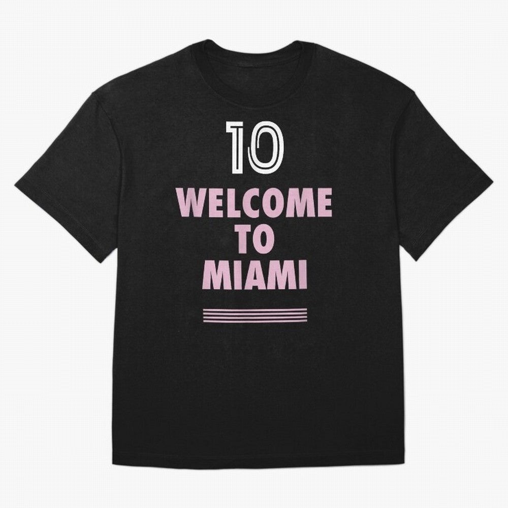 Welcome to Miami 10 - GOAT Classic T-Shirt Fuel Your Fan Pride for the FIFA World Cup 2026 Group Stage Journey through Haaland Highlights, Portugal Pride, Retro Football Energy, Iconic Rivalries, Trophy Chase Drama and Stadium Atmosphere; Made for