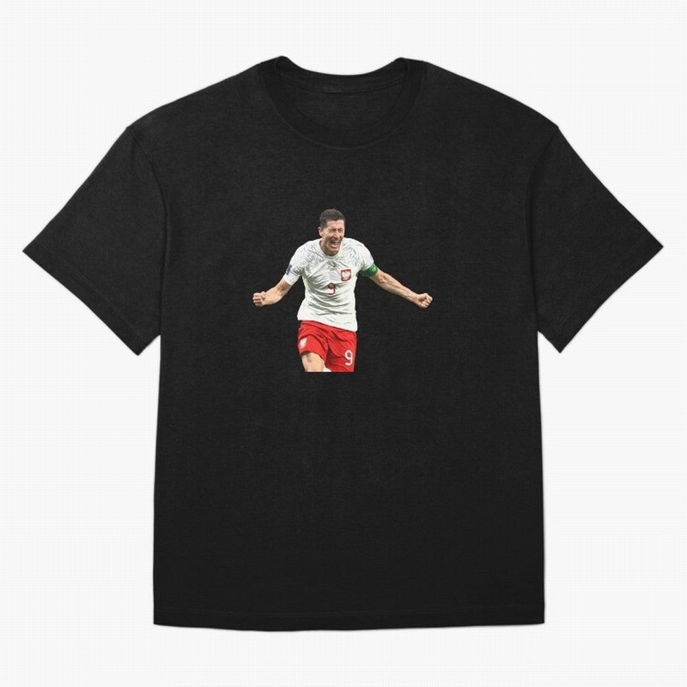 Robert Lewandowski Oversized T-Shirt Celebrate Fan Favorites in FIFA World Cup 2026 Group Stage for Fans of Cristiano Ronaldo and Argentina and Brazil, Bringing Stadium Chants, National Pride, Trophy Dreams and Unforgettable Football Memories; Made