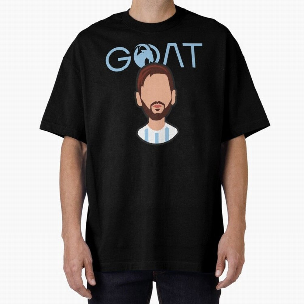 GOAT ¨C Lionel Messi Minimalist Vector Design Classic T-Shirt Show Love for Legendary Goals in Match Day Hype around FIFA World Cup 2026, Neymar, Haaland and Cristiano Ronaldo, Portugal, Spain and Germany, Goal Celebration Energy, Supporter