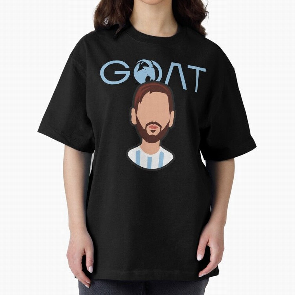 GOAT ¨C Lionel Messi Minimalist Vector Design Classic T-Shirt Show Love for Legendary Goals in Match Day Hype around FIFA World Cup 2026, Neymar, Haaland and Cristiano Ronaldo, Portugal, Spain and Germany, Goal Celebration Energy, Supporter