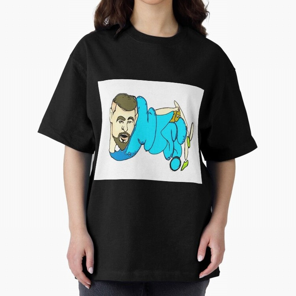Mesi Oversized T-Shirt Honor the Football Icons of Global Football Passion for FIFA World Cup 2026 Group Stage, with Messi, Brazil, Portugal and Argentina, Vintage Soccer Flavor, Modern Football Stars, National Flags and Final Night Emotion; Made