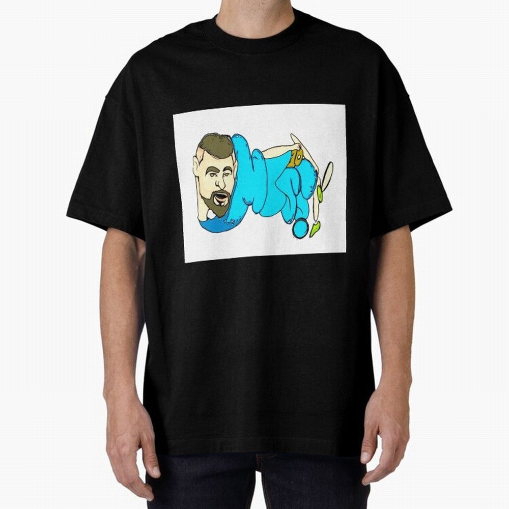 Mesi Oversized T-Shirt Honor the Football Icons of Global Football Passion for FIFA World Cup 2026 Group Stage, with Messi, Brazil, Portugal and Argentina, Vintage Soccer Flavor, Modern Football Stars, National Flags and Final Night Emotion; Made