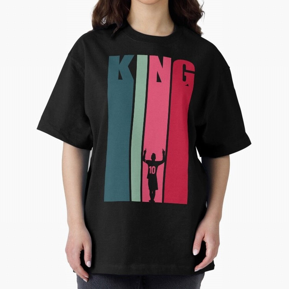 Soccer's King. Oversized T-Shirt Support Global Football Passion for FIFA World Cup 2026, Featuring Cristiano Ronaldo, Spain and Netherlands, Soccer Culture, Superstar Moments, National Team Dreams and Competitive Fire; Perfect for Fans,