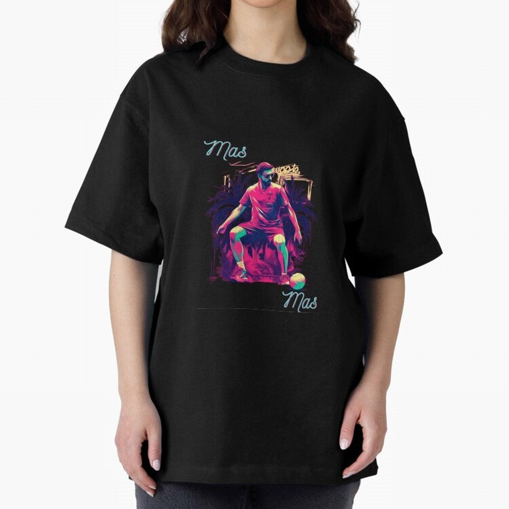 Messi Mas Messi Oversized T-Shirt Show Your Love for FIFA World Cup 2026 Spirit, Connected to Netherlands, Cristiano Ronaldo, Soccer Culture, Superstar Moments, National Team Dreams and Competitive Fire; Made for Die Hard Supporters, Soccer Lovers,