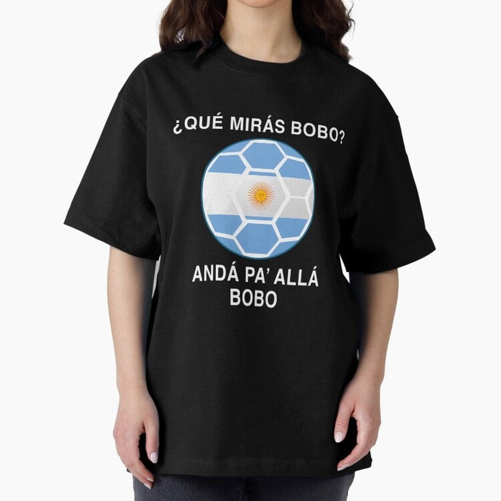 Que Miras Bobo Messi Argentina Ftbol Soccer Qatar 2022 Classic T-Shirt Celebrate Fan Favorites in FIFA World Cup 2026 USA Canada Mexico Spirit, Featuring England, France and Netherlands, Mbappe and Neymar, Game Day Rituals, Football Legends,