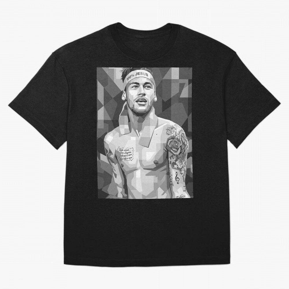 Neymar Grayscale Classic T-Shirt Make Every Kick Count in FIFA World Cup 2026 Highlighting Cristiano Ronaldo, Haaland and CR7, Brazil Energy, Fan Favorite Moments, National Team Passion, Big Match Drama and Soccer History; Made for Collectors Who