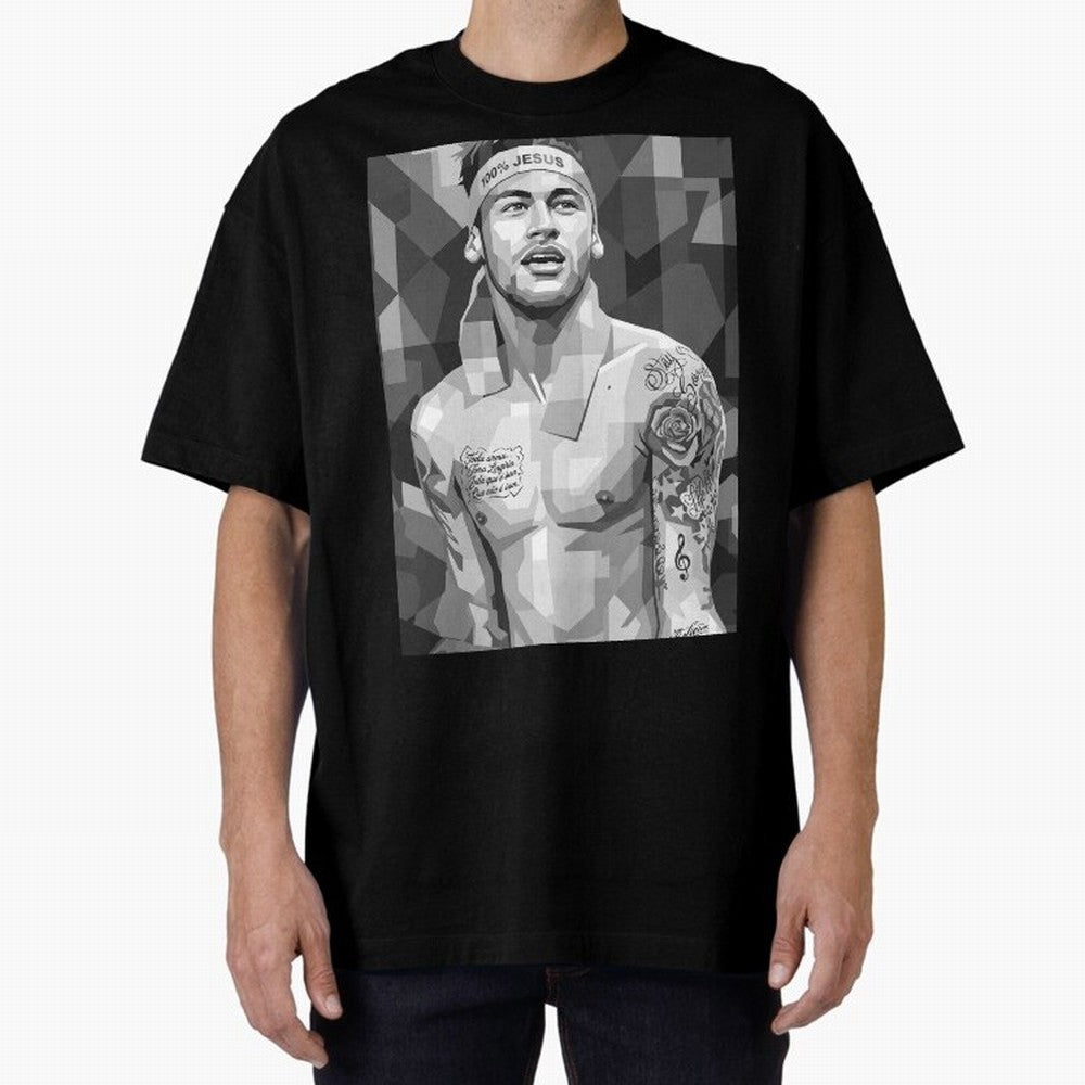 Neymar Grayscale Classic T-Shirt Make Every Kick Count in FIFA World Cup 2026 Highlighting Cristiano Ronaldo, Haaland and CR7, Brazil Energy, Fan Favorite Moments, National Team Passion, Big Match Drama and Soccer History; Made for Collectors Who