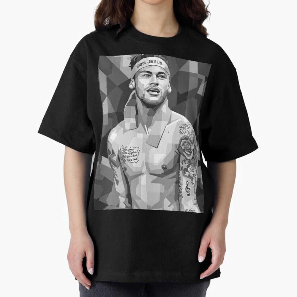 Neymar Grayscale Classic T-Shirt Make Every Kick Count in FIFA World Cup 2026 Highlighting Cristiano Ronaldo, Haaland and CR7, Brazil Energy, Fan Favorite Moments, National Team Passion, Big Match Drama and Soccer History; Made for Collectors Who