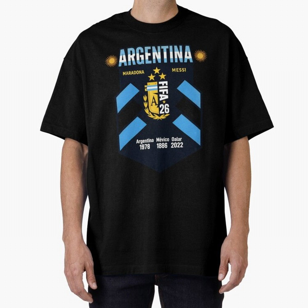 Argentina Football Champions Legacy Badge Design Active T-Shirt Unlock Match Day Hype around FIFA World Cup 2026 USA Canada Mexico, Mbappe and Neymar, Spain and Netherlands, Champion Mindset, Group Stage Buzz, Knockout Tension and Passionate Fan
