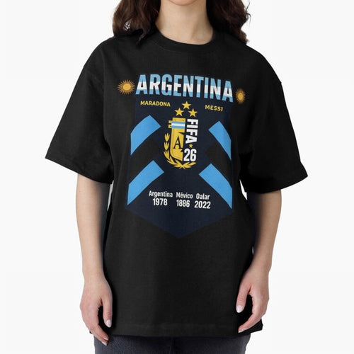 Argentina Football Champions Legacy Badge Design Active T-Shirt Unlock Match Day Hype around FIFA World Cup 2026 USA Canada Mexico, Mbappe and Neymar, Spain and Netherlands, Champion Mindset, Group Stage Buzz, Knockout Tension and Passionate Fan