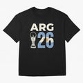 Argentina Football World Cup 2026 - Vintage Arg 26 Flag Design Essential T-Shirt Share FIFA World Cup 2026 Spirit, Capturing Portugal, Haaland and Mbappe, Goal Celebration Energy, Supporter Heritage, Football Icons and Worldwide Tournament Joy;