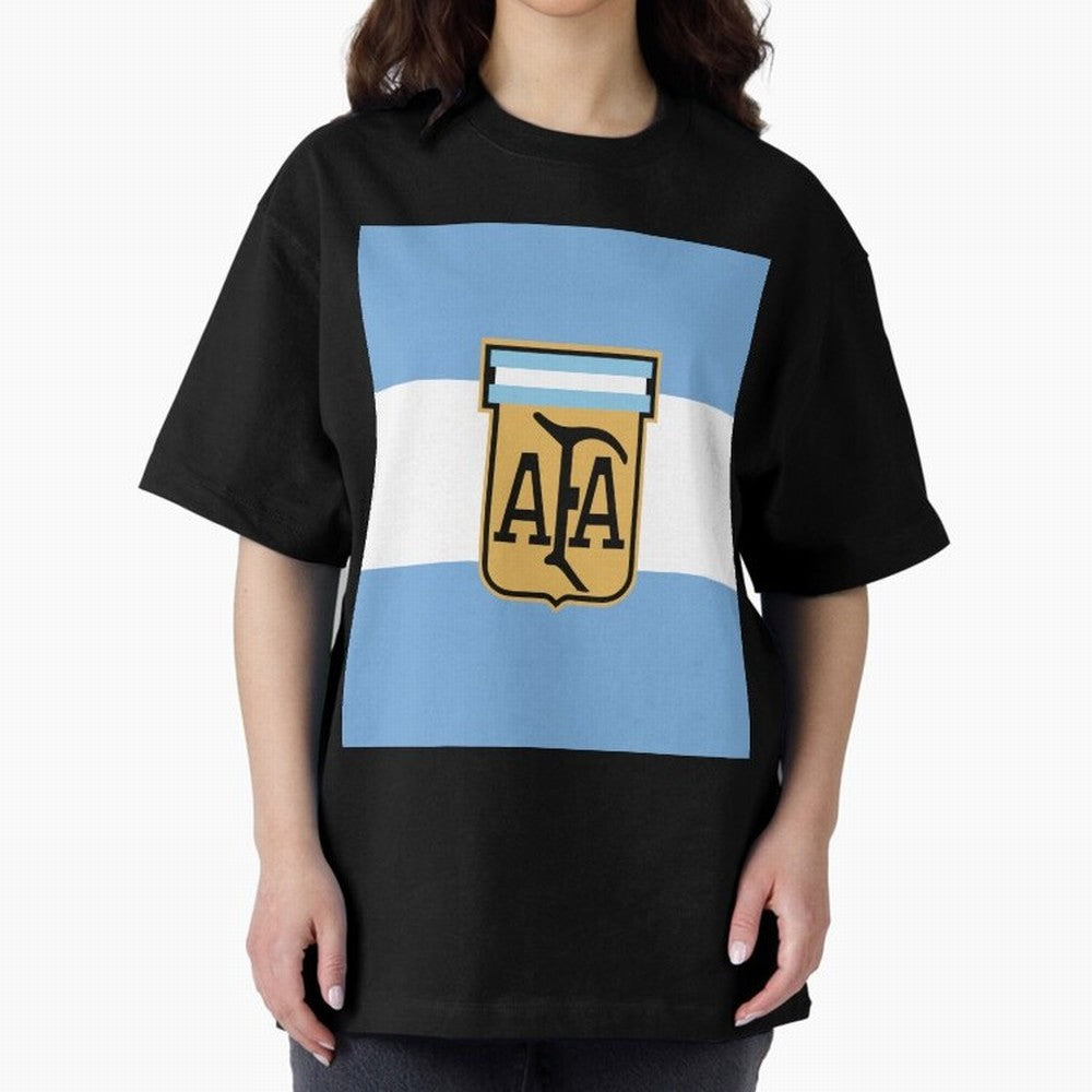 Argentina | 2026 World Cup Fan Apparel Oversized T-Shirt Unlock the FIFA World Cup 2026 Group Stage Journey through Messi, CR7 and Mbappe Highlights, France and Portugal Pride, Game Day Rituals, Football Legends, Country Pride and the Road to the