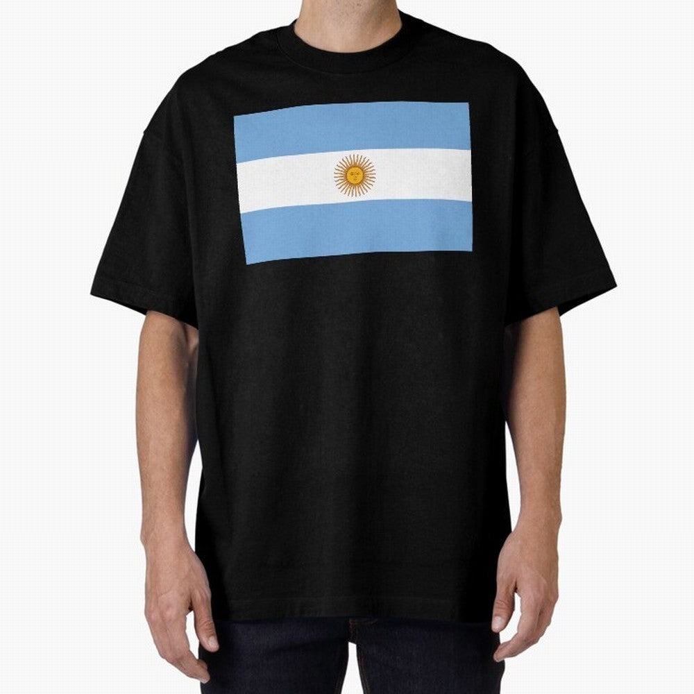 Argentina Oversized T-Shirt Celebrate the FIFA World Cup 2026 Group Stage Journey through Cristiano Ronaldo Highlights, Argentina, France and Brazil Pride, Football Festival Excitement, Trophy Ambitions, Country Rivalries and Star Player Buzz;