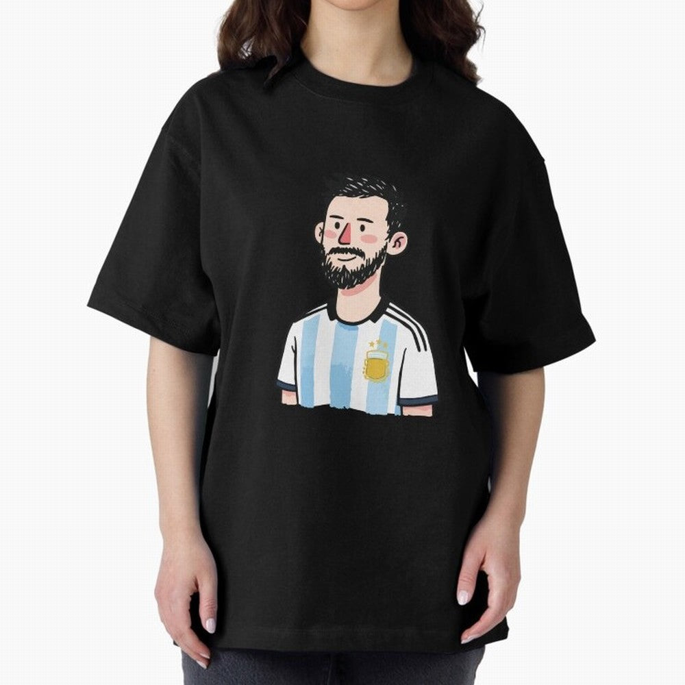 Argentina Soccer Football Player Oversized T-Shirt Build FIFA World Cup 2026 Connected to Cristiano Ronaldo, England, France and Netherlands Energy, Supporter Pride, Iconic Celebrations, Legendary Names and Global Match Day Energy; Built for