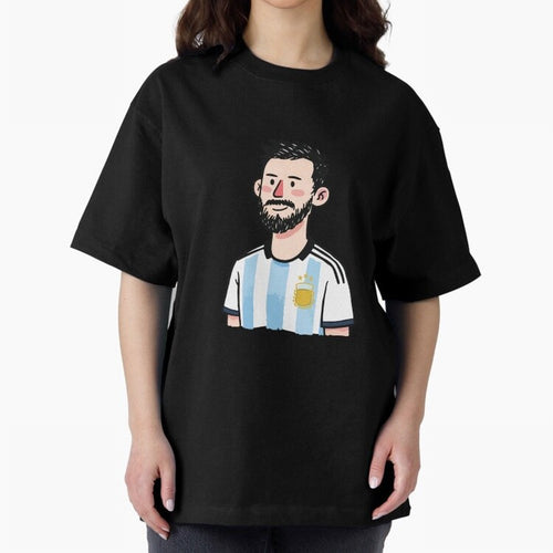 Argentina Soccer Football Player Oversized T-Shirt Build FIFA World Cup 2026 Connected to Cristiano Ronaldo, England, France and Netherlands Energy, Supporter Pride, Iconic Celebrations, Legendary Names and Global Match Day Energy; Built for