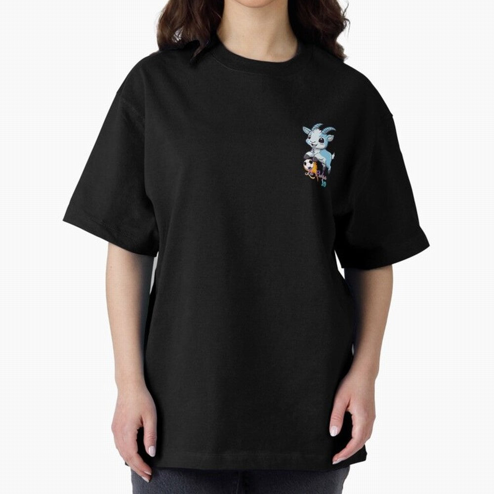 The Goat Flea Oversized T-Shirt Embrace Global Football Passion for FIFA World Cup 2026 Group Stage, with Haaland, France and Portugal, Vintage Soccer Flavor, Modern Football Stars, National Flags and Final Night Emotion; Ideal for Football Dads,