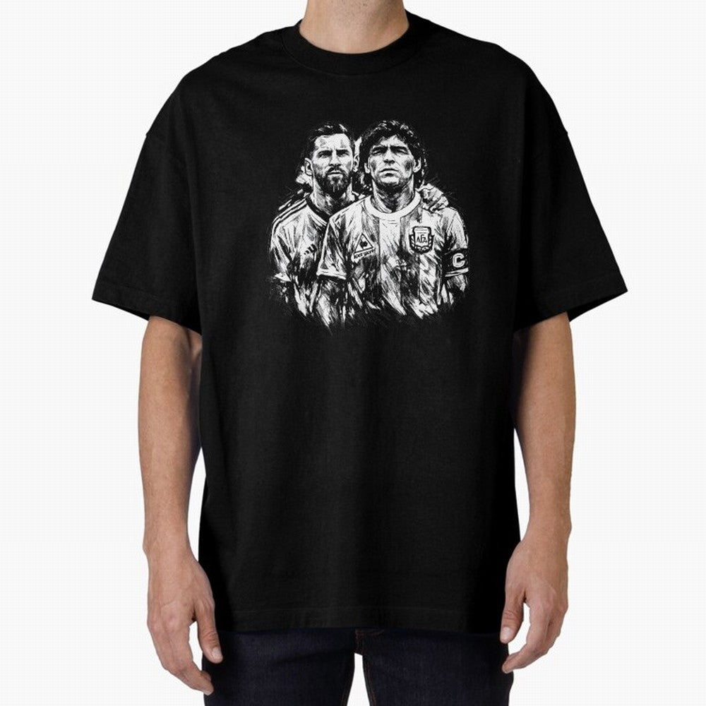 Messi & Maradona ¨C Eternal Legacy Classic T-Shirt Support Iconic Players in FIFA World Cup 2026 Made for CR7 and Messi, Argentina, France and Brazil Energy, Football History, Final Match Energy, Crowd Noise and Once in a Lifetime Moments; Great