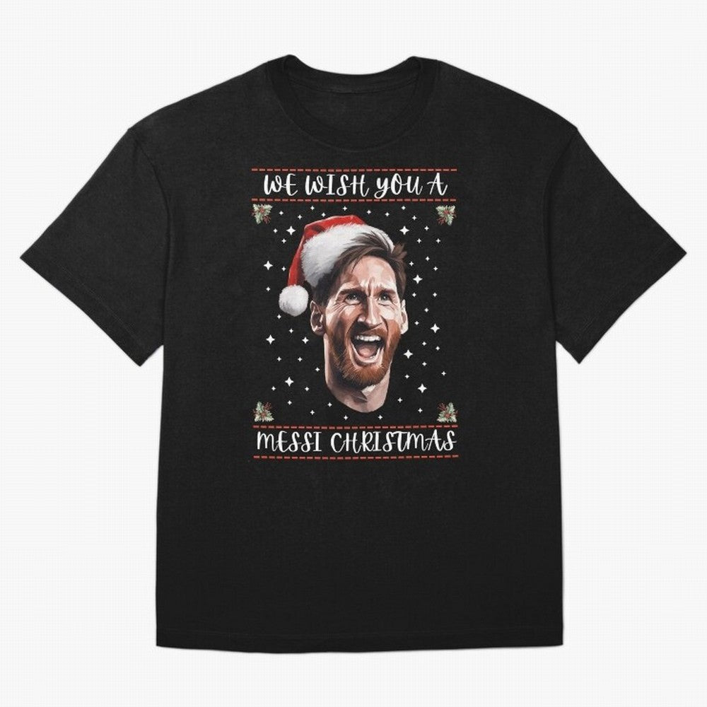 Messi Christmas Funny Football Holiday Classic T-Shirt Relive Global Football Passion for FIFA World Cup 2026 Group Stage, Made for Neymar, Brazil, Champion Mindset, Group Stage Buzz, Knockout Tension and Passionate Fan Culture; Great for Watch