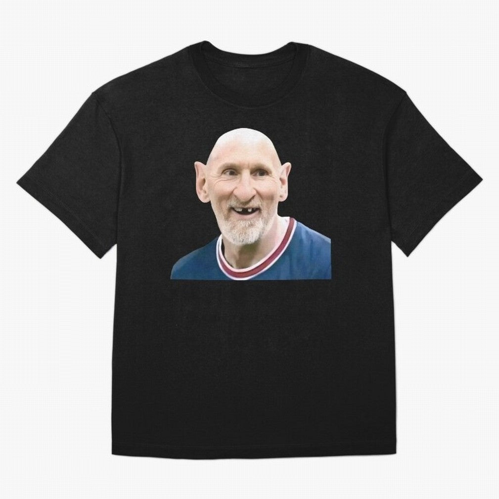 Old and Bald Messi Football Meme Oversized T-Shirt Bring Global Tournament Vibes to Global Football Passion for FIFA World Cup 2026 Group Stage, Celebrating Cristiano Ronaldo, Haaland and CR7, England and Germany, Football Passion, Legendary