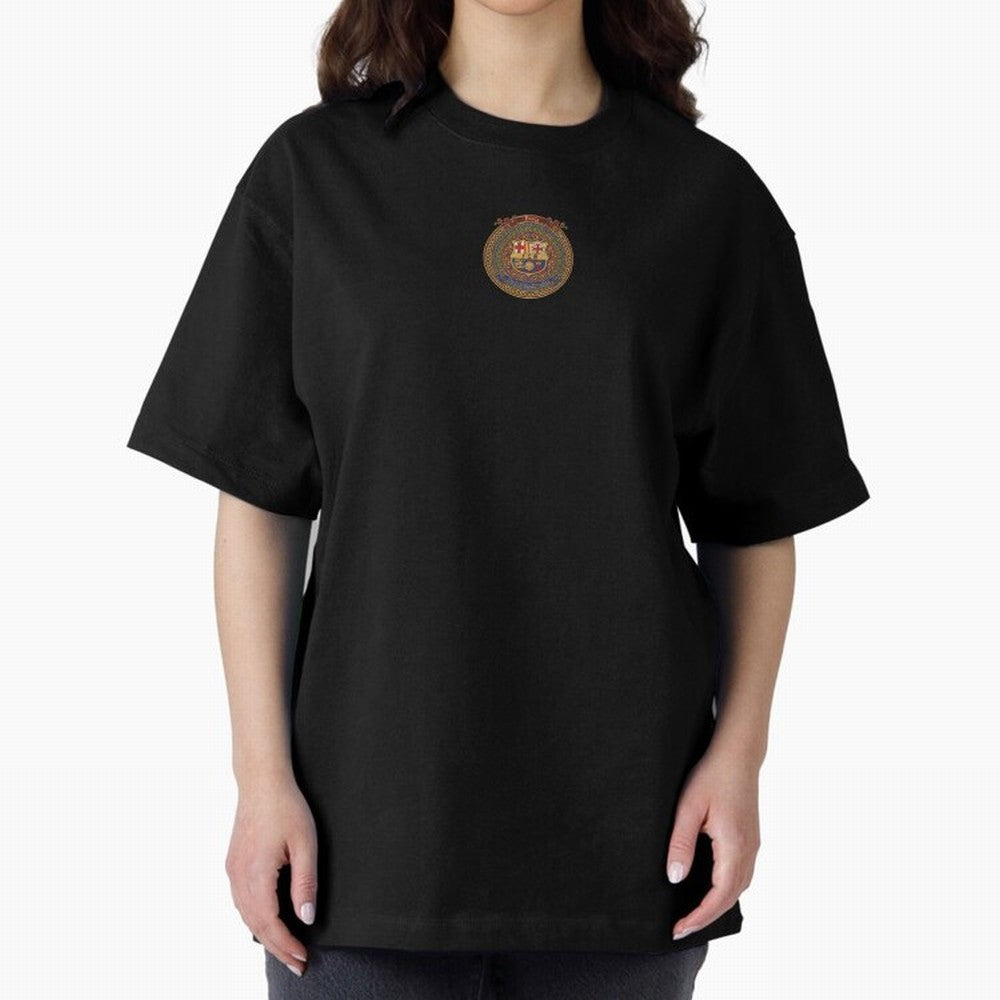 The Banner of the Free Region Oversized T-Shirt Show Support during the FIFA World Cup 2026 Group Stage Journey through Haaland Highlights, Spain Pride, Classic Soccer Heritage, Championship Pressure, Fan Loyalty and International Pride; Created