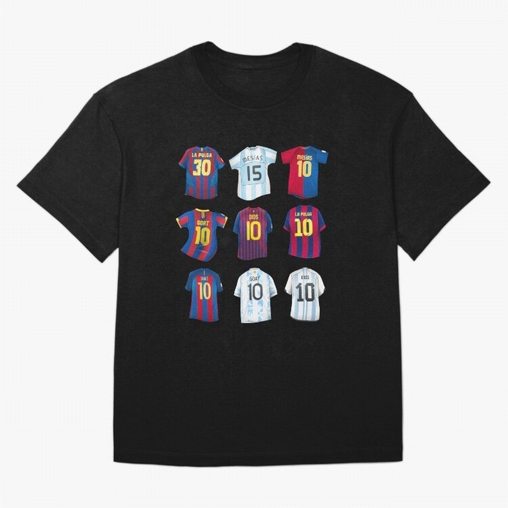 Messi Era Football Jerseys Oversized T-Shirt Bring the FIFA World Cup 2026 USA Canada Mexico Journey through Neymar, Haaland and Cristiano Ronaldo Highlights, France and Portugal Pride, Football Festival Excitement, Trophy Ambitions, Country