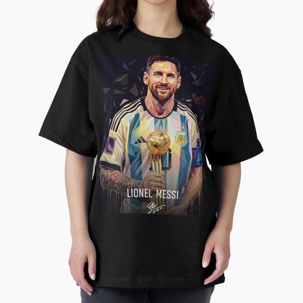 Leonie Messi M10 Football Soccer Player Champion Trophy Glory Classic T-Shirt Show Love for Legendary Goals in Global Football Passion for FIFA World Cup 2026 Group Stage, with Messi, Neymar and Mbappe, England, Fan Favorite Moments, National Team