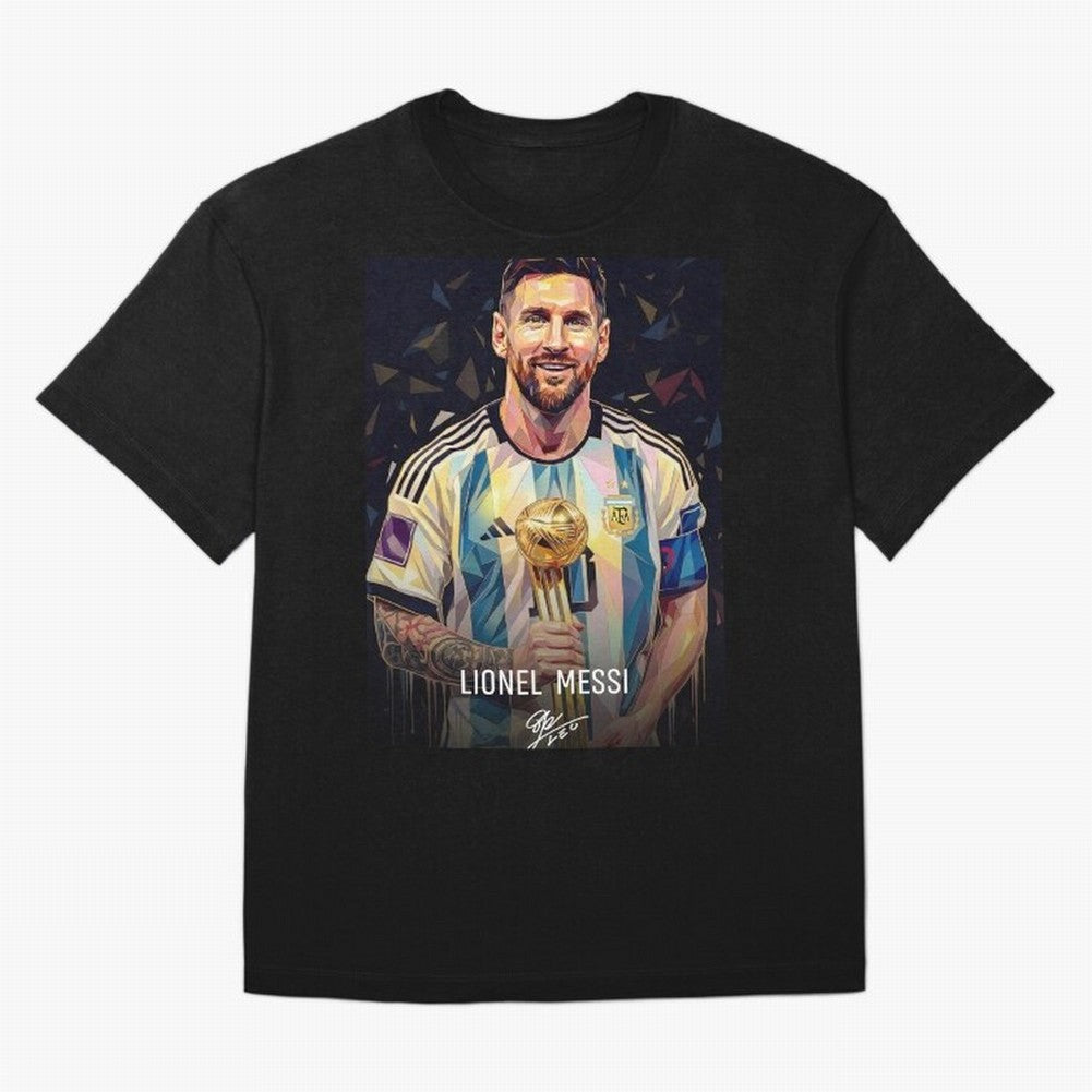Leonie Messi M10 Football Soccer Player Champion Trophy Glory Classic T-Shirt Show Love for Legendary Goals in Global Football Passion for FIFA World Cup 2026 Group Stage, with Messi, Neymar and Mbappe, England, Fan Favorite Moments, National Team