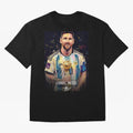 Leonie Messi M10 Football Soccer Player Champion Trophy Glory Classic T-Shirt Show Love for Legendary Goals in Global Football Passion for FIFA World Cup 2026 Group Stage, with Messi, Neymar and Mbappe, England, Fan Favorite Moments, National Team
